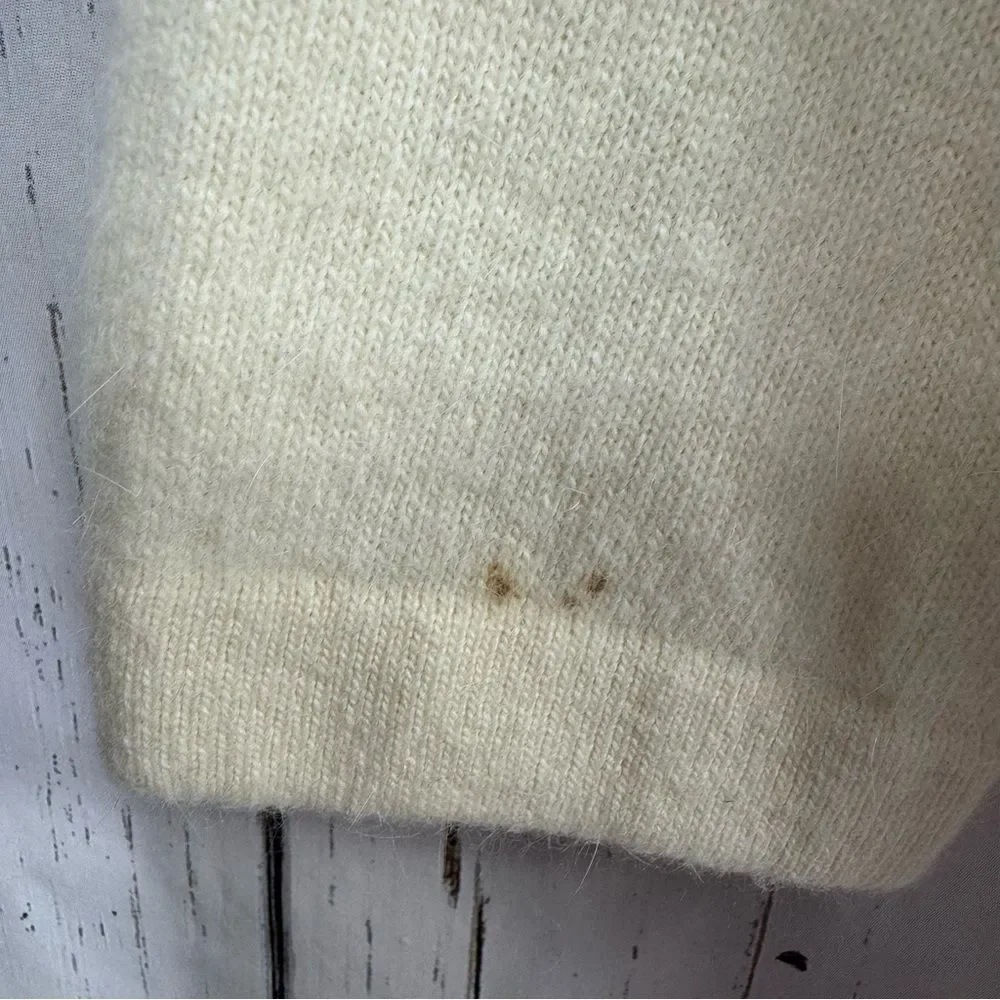 Ralph Lauren Cream Scoop Neck Knit Sweater